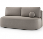 Lilana moderni sofa-lova su miego funkcija ir patalynės dėže, smėlio spalvos, 193x96x93 cm