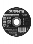 Pjovimo diskas betonui Graphite 115x2.0x22.2 mm