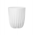 4Living Mira gėlių vazonas 39 cm &ndash; eleganti&scaron;kas baltas plastikinis vazonas