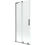Vonios sienelė Mexen Velar L, 85 x 150 cm, Gun metal/Transparent