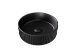 Praustuvas Besco Clea Ryfle Cera-Line, 36 x 11.5, Matt Black