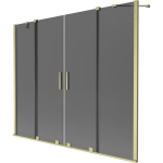 Vonios sienelė Mexen Velar Duo, 200 x 150 cm, Brushed gold/Graphite