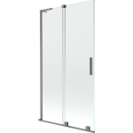 Vonios sienelė Mexen Velar L, 100 x 150 cm, Gun metal/Transparent