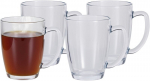 Arbatinių stiklinių rinkinys Excellent Houseware, grūdintas stiklas, 4 vnt., 400 ml