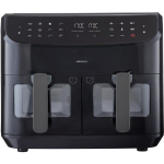 Hot Air Fryer - MEDION - P20 XXL Twin - 2600 W - 2 baskets - 9 programs - Black