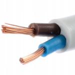 Elektrinis apvalus laidas Omy 2x1,5 mm&sup2;, 100 m