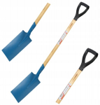 Tiesus sodo kastuvas mediniu kotu 115 cm