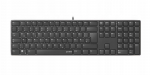 Speedlink Riva Slim Metal klaviatūra, juoda, De i&scaron;dėstymas