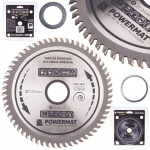 Pjovimo diskas medienai Powermat 125x22.2mm, 60 dantų