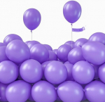 Violetiniai latekso balionai gimtadieniui, vestuvėms ar sužadėtuvėms, 100