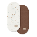 Vežimėlio paklodė Albero Mio CP8 Stardust 2 vnt. medvilninė paklodė su guma 80x35cm