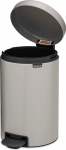 Brabantia &scaron;iuk&scaron;liadėžė su pedalu NewIcon 3 l, sidabrinė