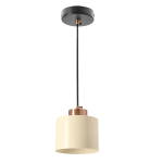 Pakabinamas &scaron;viestuvas Candellux Alora baltas metalinis gaubtas E27