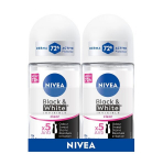 Rutulinio dezodoranto rinkinys Nivea Black&White Clear, 2 vnt.