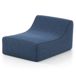 Ergonomi&scaron;kas L formos pripučiama sofa mėlyna, Ergonomi&scaron;kas L formos pripučiama sofa mėlyna