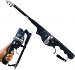 Teleskopinė me&scaron;kerė su rite, 1,31 m, sulankstoma 26 cm, 1 vnt