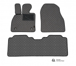 Kilimėliai QuiltyMats Honda CR-V 2017-2023 (3 vnt.), T.pilka-Pilka /33-16