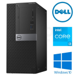Kompiuteris Dell 7050 MT i3-6100 8GB 256GB M.2 NVME + 500GB HDD DVD W10P Renew