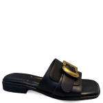SERGIO MORETTI &Scaron;lepetės moterims, Juoda, Slippers