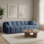 Keturvietė sofa Octavio, tamsiai mėlyna
