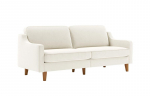 Trivietė sofa Robin 3, pieno putos/rie&scaron;utmedžio spalvos