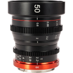 Objektyvas Objektyvas - Meike MK 50mm T2.2 Canon RF Full Metal, 270&deg; fokusavimo sukimosi kampas, Pilka