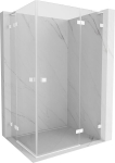 Mexen Lunar L Duo du&scaron;o kabina varstoma de&scaron;inė 105 x 85 cm, skaidri, balta - 834L-105P-085L-20-00