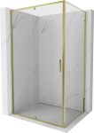 Mexen Exo vonia durų kabina 100 x 85 cm, skaidri, auksinė - 819-100-085-50-00