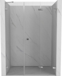Mexen Lunar-F sulankstomos du&scaron;o durys de&scaron;inės 150 cm, skaidrus, chromas - 836S-150-050-01-00-P