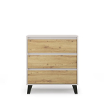 Komoda Mebelbos Borg 3s 70, 70x38,9x78,4 cm, smėlio spalvos/ruda