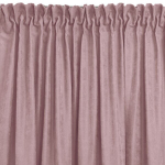 Curtain MILANA color pink style classic dragon tape transparent 7.5 cm with fringe 3 cm chenille 420x175 HOMEDE