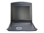 Žaidimų konsolė Digitus LCD konsolė 17 colių KVM DS-72210-2US, 1280x1024, 8x D-SUB 15pin, 1U, juoda, jutiklinis padas