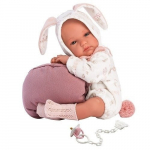 Lėlė kūdikis Bimba mergaitė su krep&scaron;eliu-lovyte Llorens 63548, 35 cm