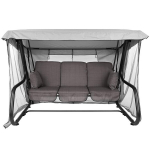 Sūpynių pagalvėlės PATIO Rimini/Venezia Lux pilkas poliesteris 180x115 cm