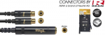 Stagg REAN 3.5mm miniJack/f&nbsp;AUX TS&nbsp;-&nbsp;2 x RCA/f 10 cm