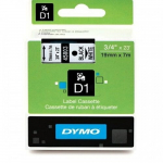 dymo originalios juostos kasetė, dymo, 45803, s0720830, juodas spausdinimo/baltas pagrindas, 7 m, 19 mm, d1