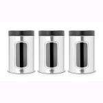 Brabantia indelių biriems produktams rinkinys, 3 vnt., pilkas