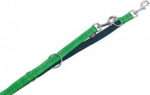 Nobby Soft Grip &scaron;uo pavadėlis, žalias, 2m/20mm, reguliuojamas