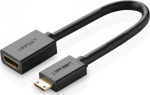 Adapteris HDMI - mini HDMI, 4K, 60Hz, 22cm, juodas