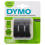 dymo originalios juostos kasetė, dymo, s0847730, juodas pagrindas, 3 m, 9 mm, 3d, 1 lizdinė plok&scaron;telė/3 vnt.