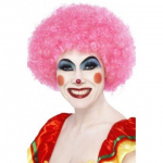 Perukas Crazy Clown, rožinis