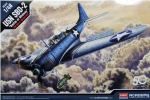Klijuojamas Modelis Academy 12335 USN SBD-2 "Midway" 1/48
