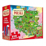 Dėlionė ir knyga Lenkija Wilga Play, 98657, 210 d.
