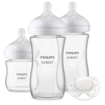 Stiklinių buteliukų rinkinys Philips Avent Natural Response SCD878/11, 0+ mėn