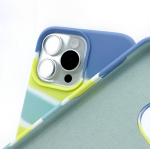 Evelatus Apple iPhone 15 Pro silikoninis dėklas, įvairiaspalvis, geltonai žalias