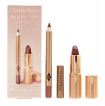 Rinkinys Charlotte Tilbury Pillow Talk Medium: Lip Cheat" lūpų pie&scaron;tukas, 0,8 g + 1,5 g Matte Revolution lūpdažis