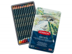 Spalvoti pie&scaron;tukai Derwent Artists 12vnt.