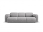 Trivietė sofa Windsor & Co Lola, 235x95x72 cm, &scaron;viesiai pilka