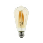 Blaupunkt LED lemputė E27 ST64 8W Dimmer, gintarinė