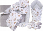 Kūdikio lizdelis su priedais Cocoon Babymam, pilkas 7dalių